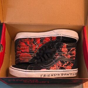 Vans Kids Black and Red Graphic High-Tops
